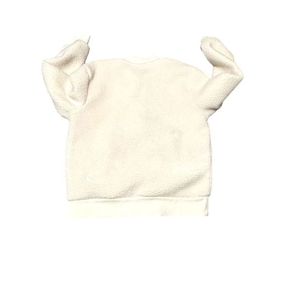 Zyia Active Women’s Flying V Fleece Full Zip Jacket Size Medium White Soft Cozy - Picture 5 of 8